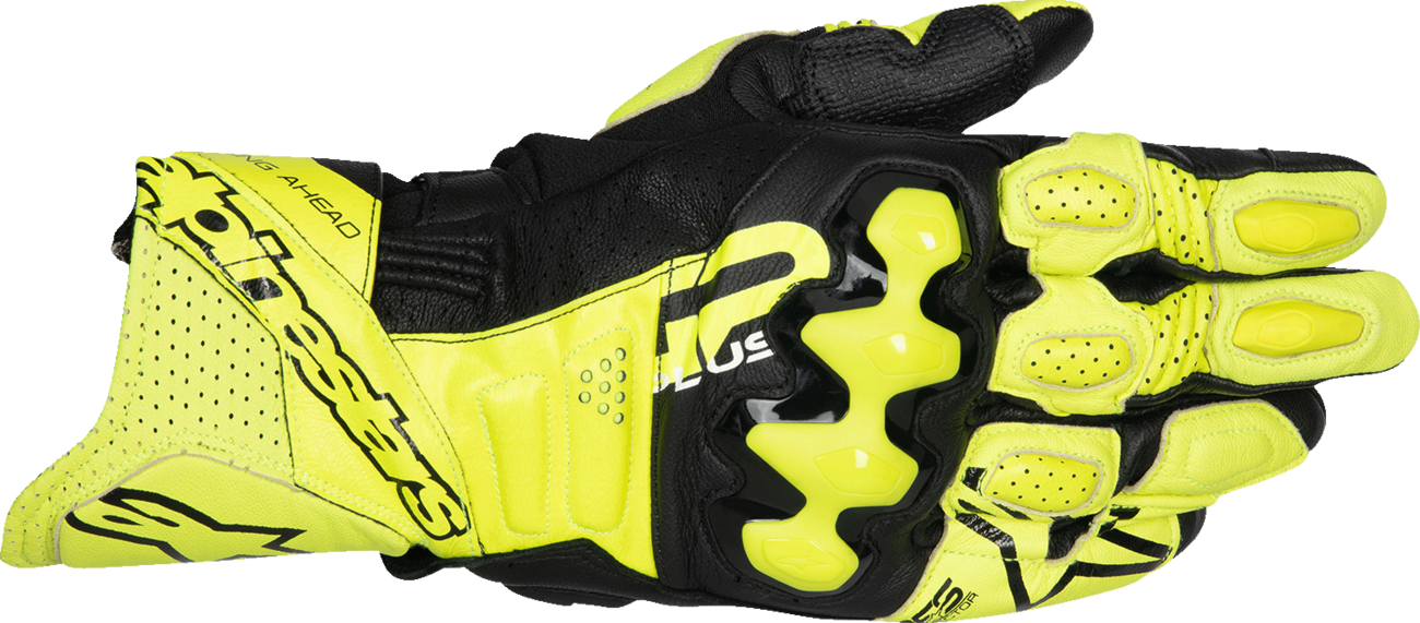 ALPINESTARS GP Plus R V3 Leather Gloves - Fluo Yellow/Black - XL 3550825-551-XL