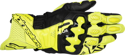 ALPINESTARS GP Plus R V3 Leather Gloves - Fluo Yellow/Black - 2XL 3550825-551-2X