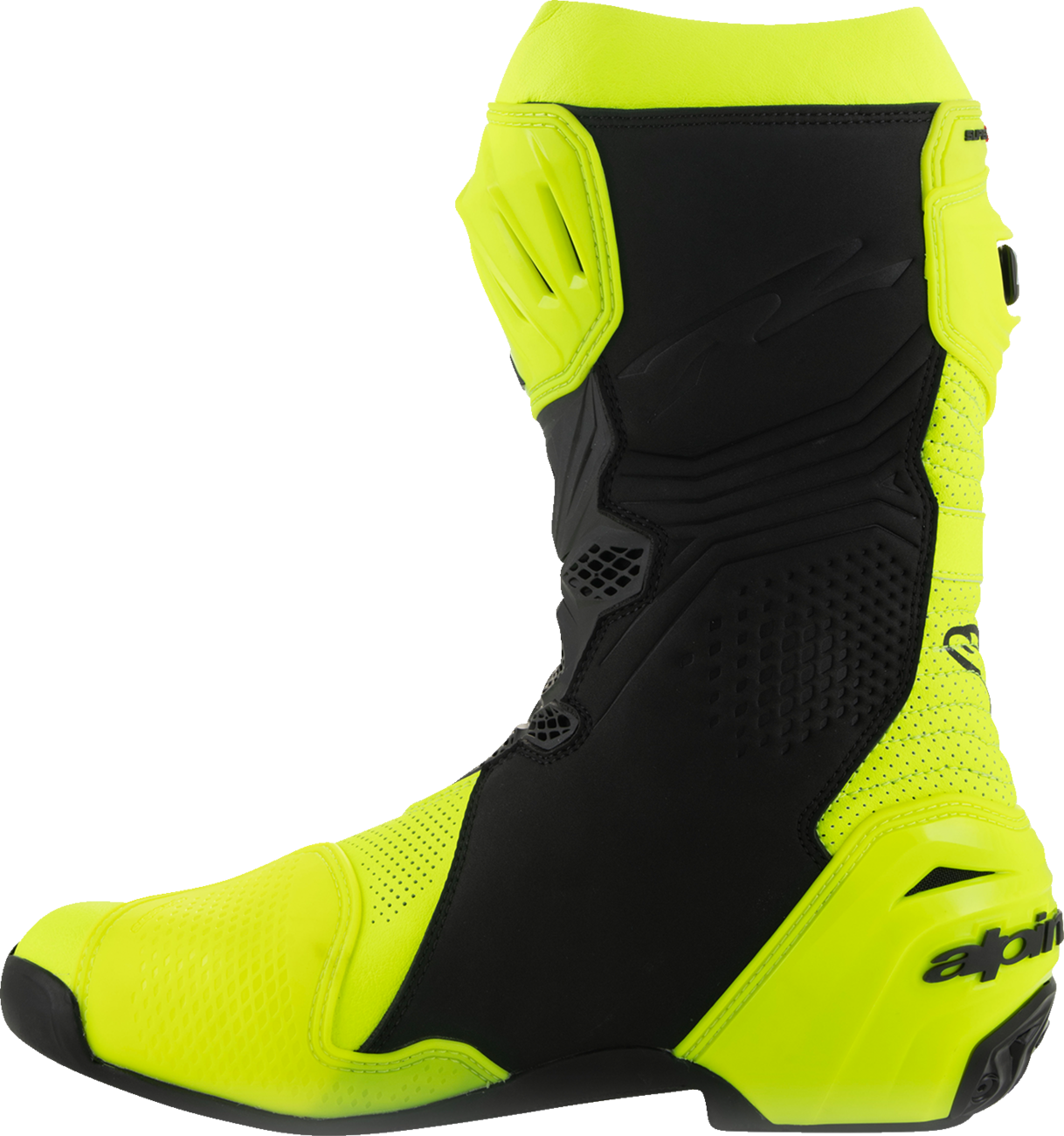 ALPINESTARS Supertech R Vented Boots - Fluorescent Yellow/Black - US 7.5 / EU 41 2220121-551-41
