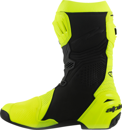 ALPINESTARS Supertech R Vented Boots - Fluorescent Yellow/Black - US 11.5 / EU 46 2220121-551-46