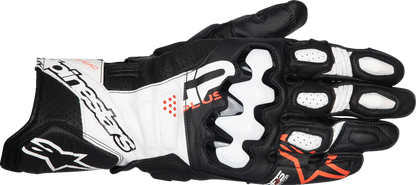 ALPINESTARS GP Plus R V3 Leather Gloves - Black/White/Fluo Red - XL 3550825-1231-XL