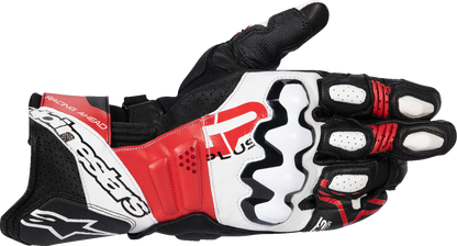 ALPINESTARS GP Plus R V3 Leather Gloves - Black/White/Bright Red - Small 3550825-1304-S