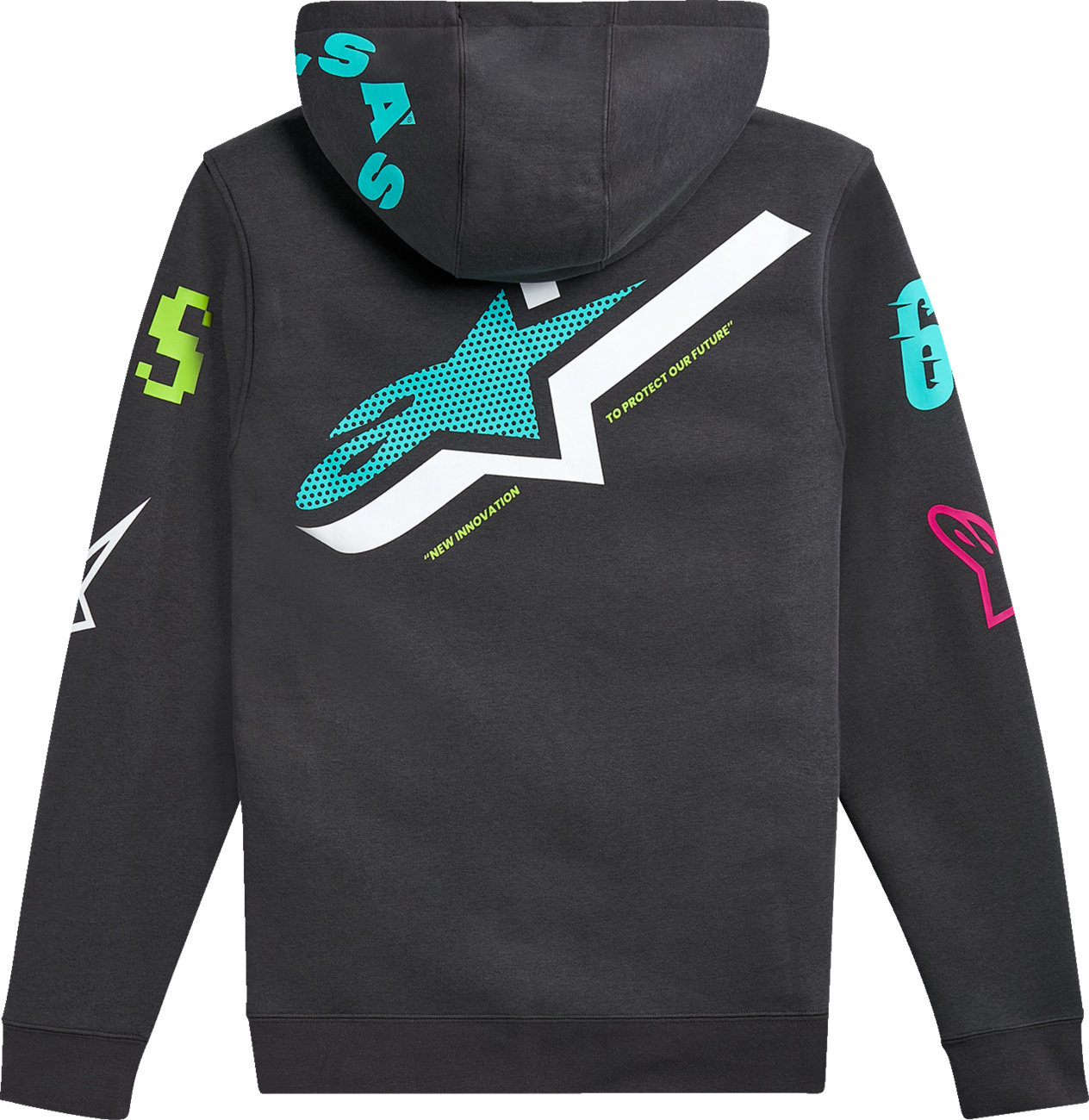 ALPINESTARS Variegate Zip Hoodie - Gunmetal - Large 1215-53200-190-L
