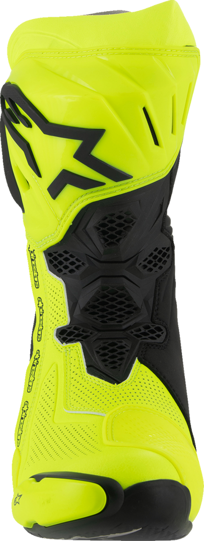 ALPINESTARS Supertech R Vented Boots - Fluorescent Yellow/Black - US 8 / EU 42 2220121-551-42