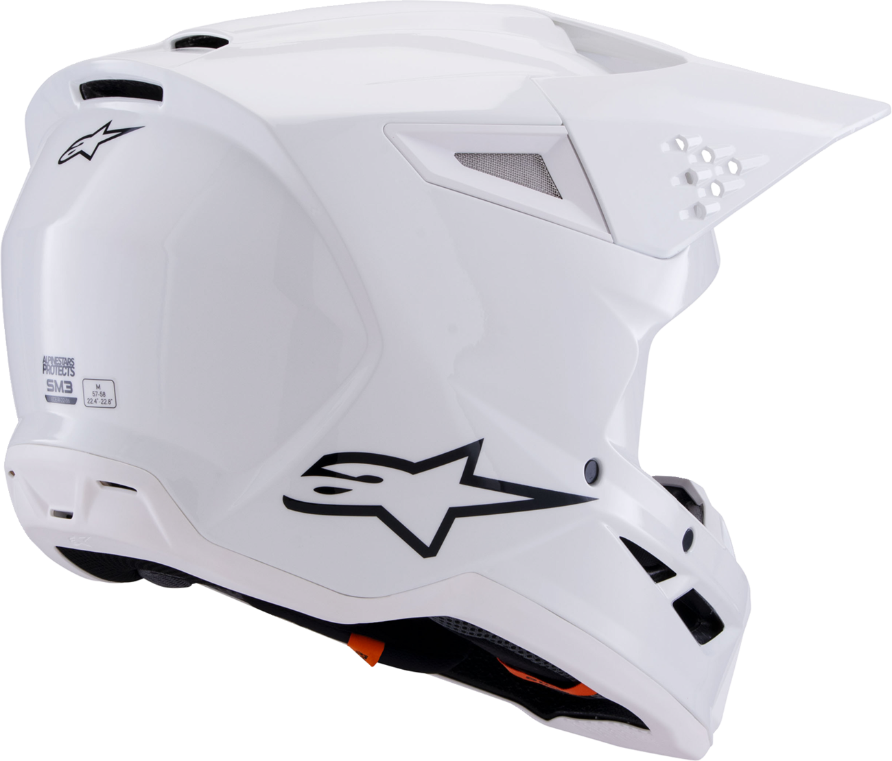 ALPINESTARS SM3 Helmet - Solid - Gloss White - Medium 8300326-2180-M