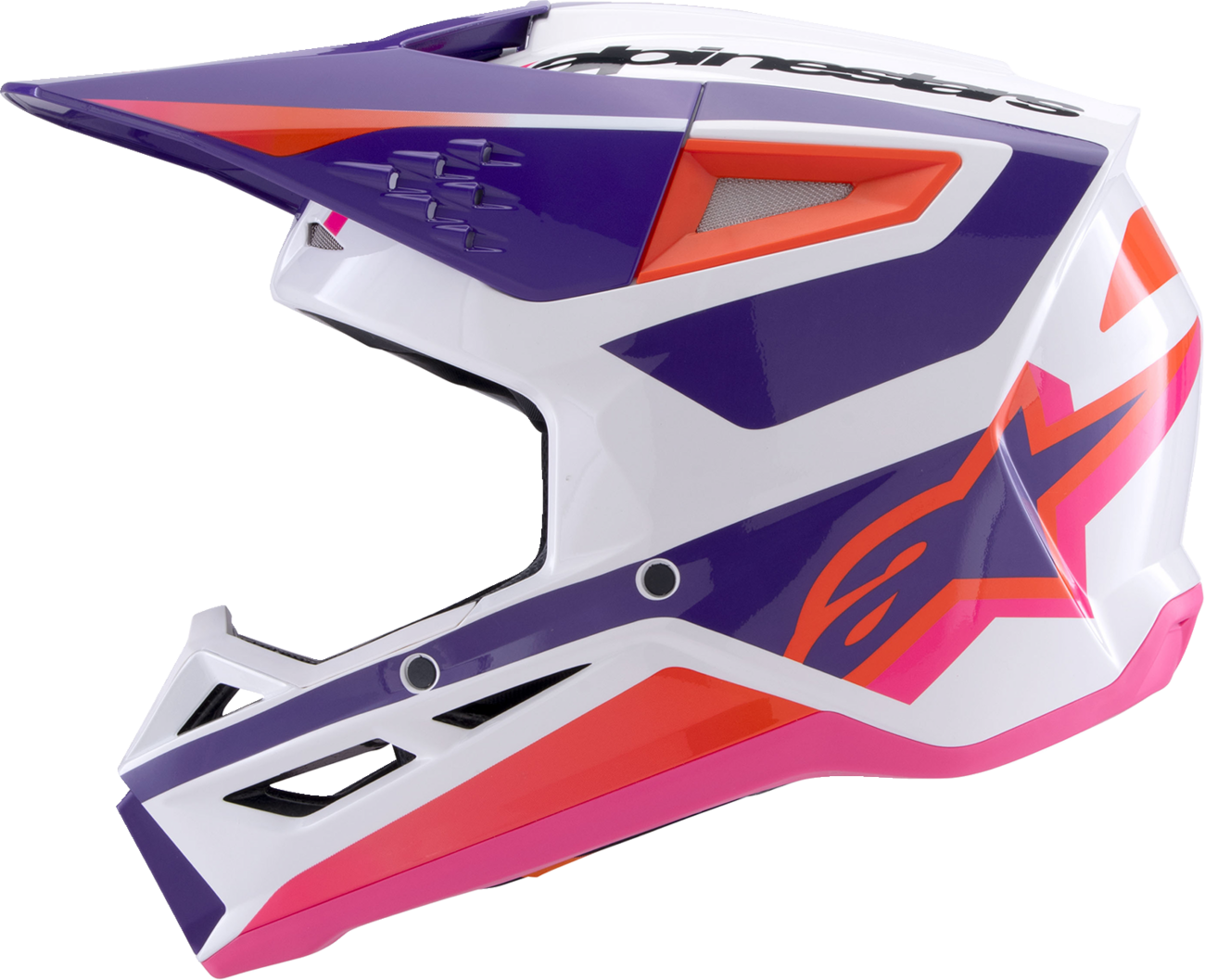 ALPINESTARS SM3 Helmet - Heat - Gloss White/Purple/Pink - 2XL 8301026-2052-XXL