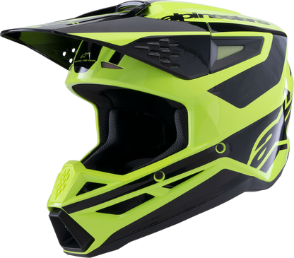 ALPINESTARS SM3 Helmet - Heat - Gloss Yellow Fluo/Black - Large 8301026-5011-L