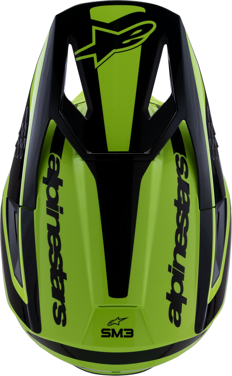 ALPINESTARS SM3 Helmet - Heat - Gloss Yellow Fluo/Black - Large 8301026-5011-L