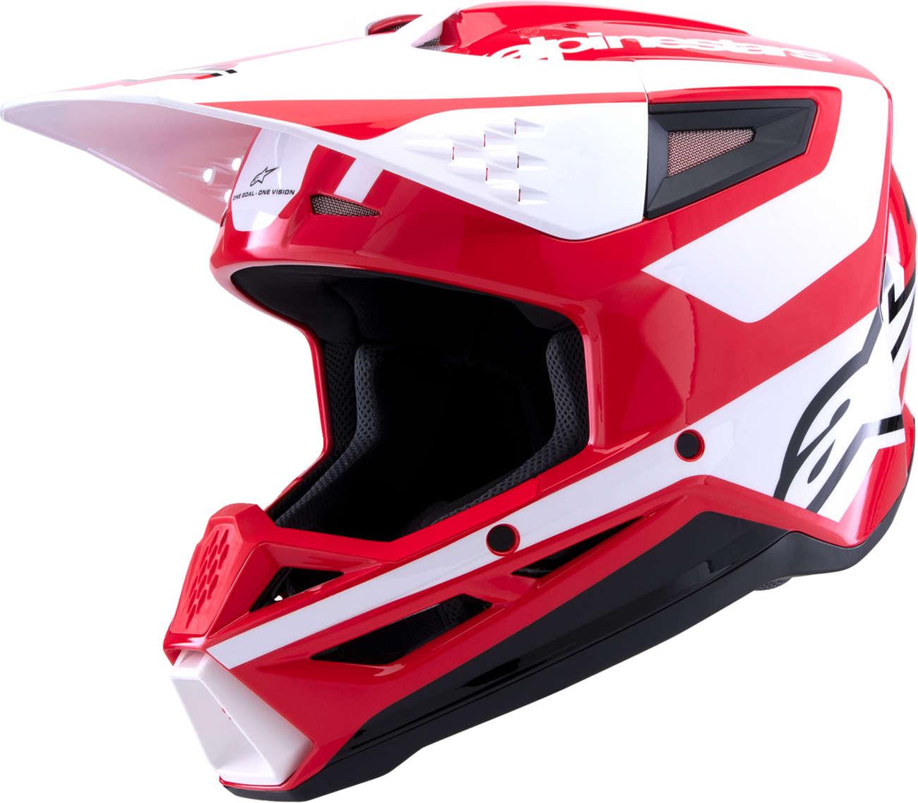 ALPINESTARS SM3 Helmet - Heat - Gloss Red/White/Black - XS 8301026-3126-XS