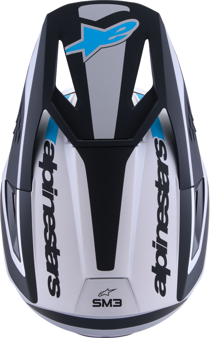 ALPINESTARS SM3 Helmet - Heat - Matte Silver/Blue/Black - XS 8301026-1949-XS