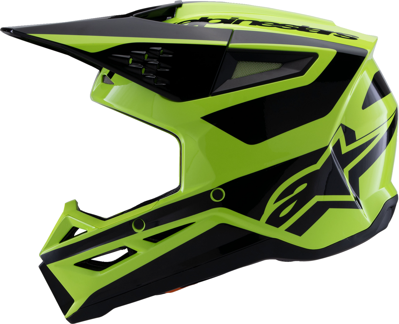 ALPINESTARS SM3 Helmet - Heat - Gloss Yellow Fluo/Black - Medium 8301026-5011-M