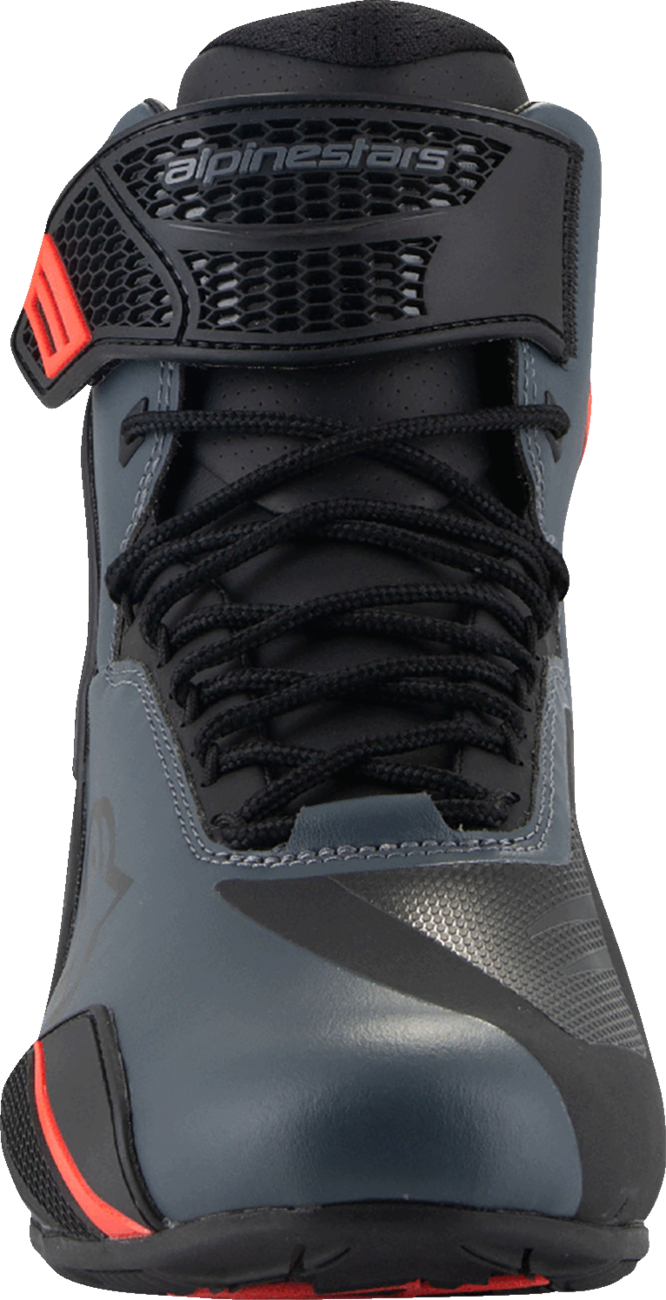 ALPINESTARS Faster-4 Shoes - Black/Gray/Red - US 7.5 2510425-1130-75