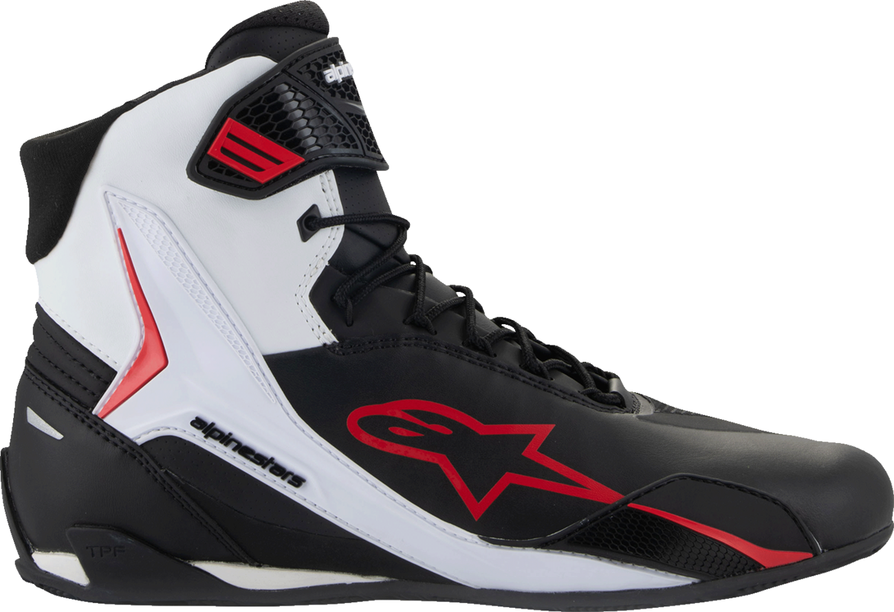 ALPINESTARS Faster-4 Shoes - Black/White/Red - US 10 2510425-123-10