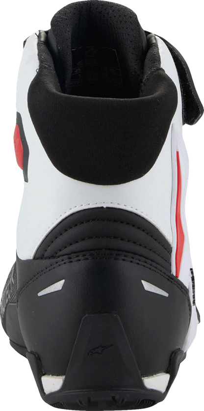 ALPINESTARS Faster-4 Shoes - Black/White/Red - US 8 2510425-123-8