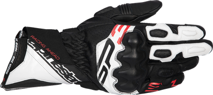 ALPINESTARS SP-3 Gloves - Black/White/Fluo Red - Large 3550925-1231-L