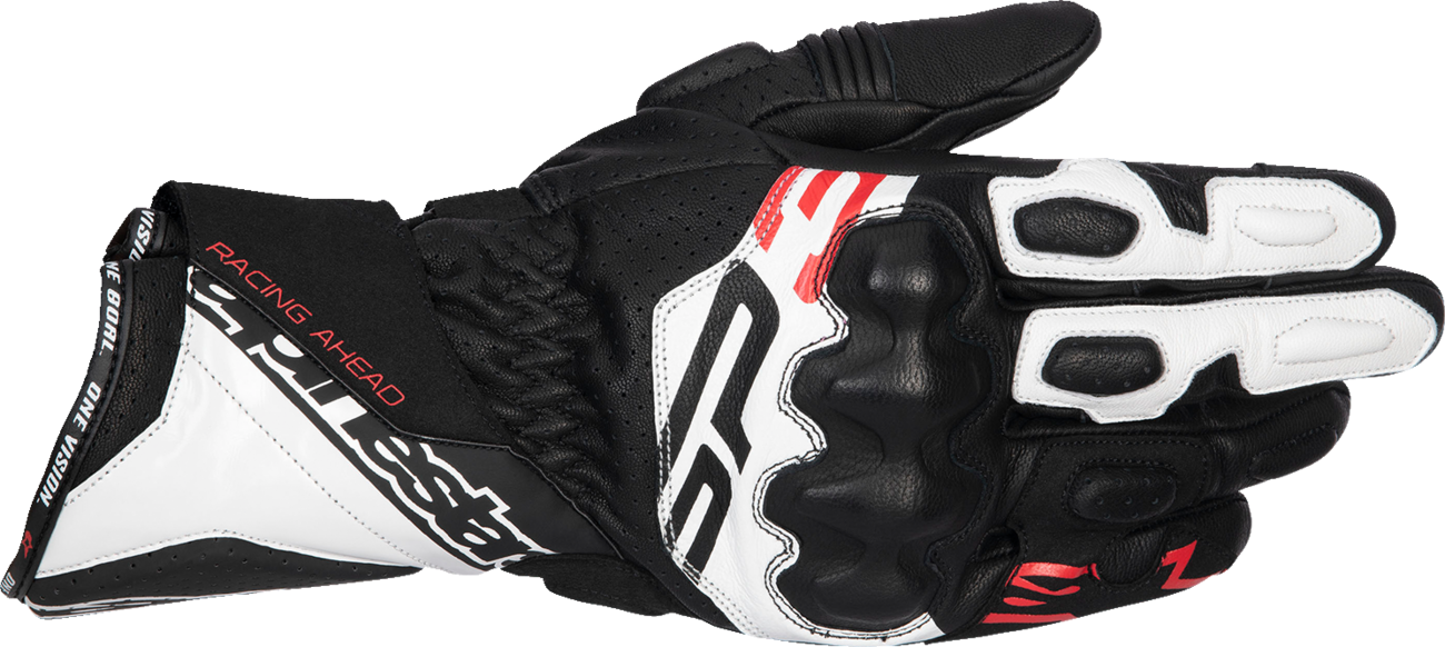 ALPINESTARS SP-3 Gloves - Black/White/Fluo Red - 3XL 3550925-1231-3X