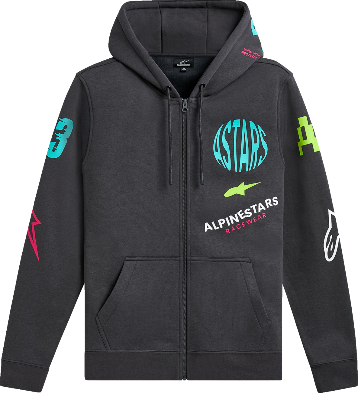 ALPINESTARS Variegate Zip Hoodie - Gunmetal - Medium 1215-53200-190-M