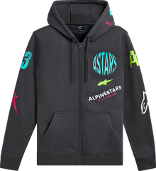ALPINESTARS Variegate Zip Hoodie - Gunmetal - Medium 1215-53200-190-M