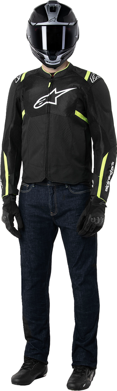 ALPINESTARS T-SPS Air v2 Jacket - Black/Yellow Fluo - 2XL 3301025-155-2XL