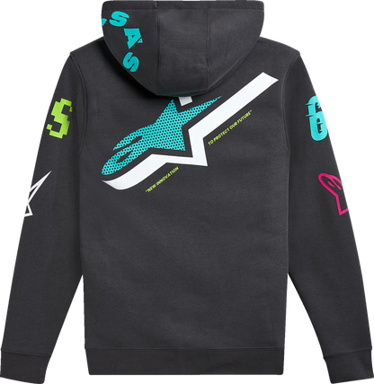 ALPINESTARS Variegate Zip Hoodie - Gunmetal - Medium 1215-53200-190-M