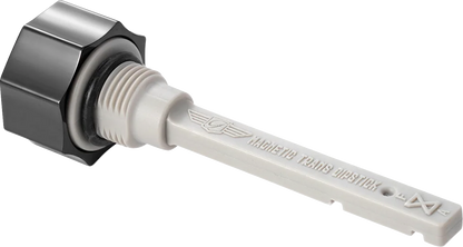 FIGURATI DESIGNS Transmission Oil Dipstick - Magnetic - Curved - Black - M8 FD01-MAGTD-SM-BLK