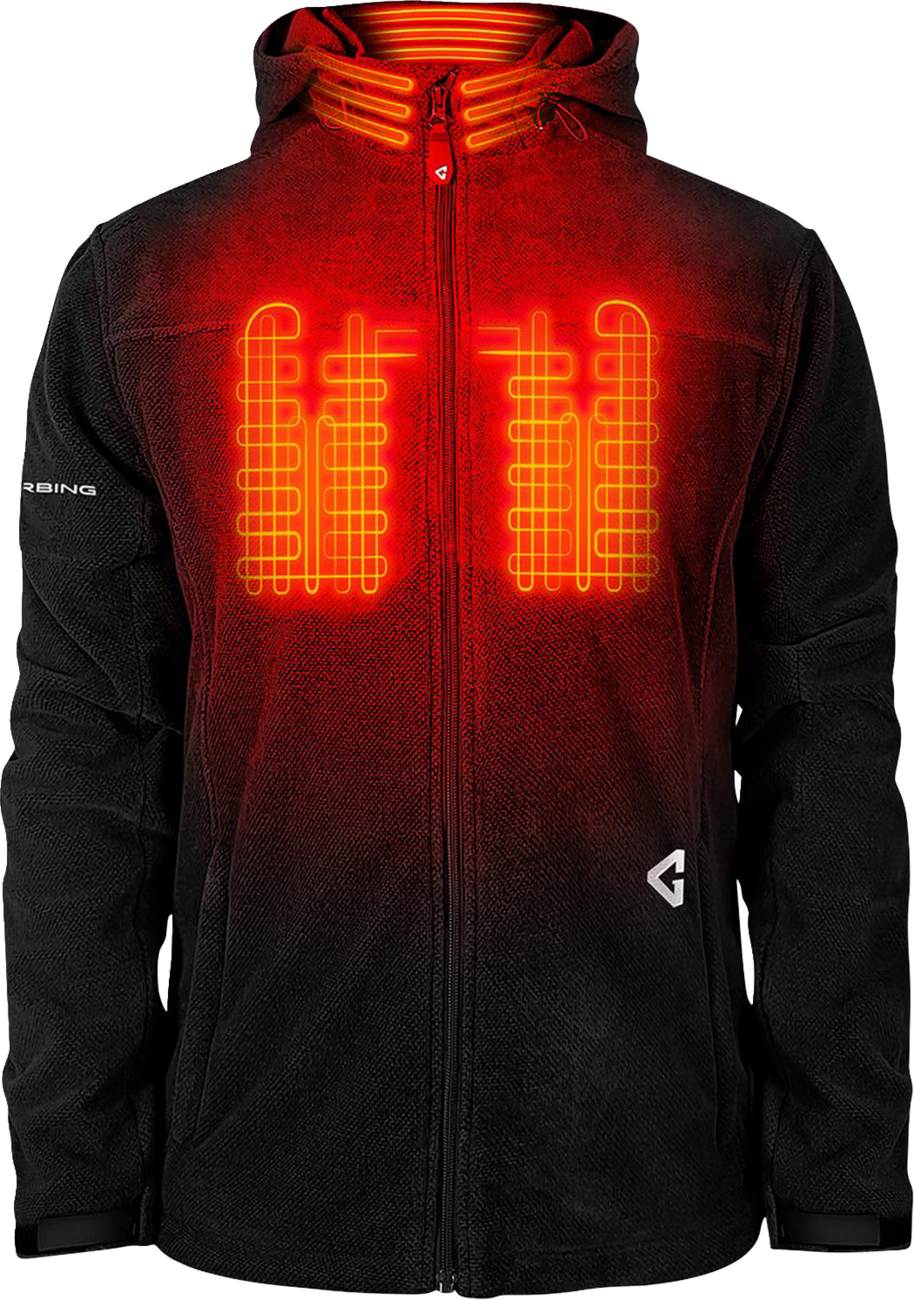 GERBING HEATED CLOTHING 7V Thermite Fleece Heated Jacket 2.0 - Black - 3XL GER-TFJKT-7V-M-B-3XL