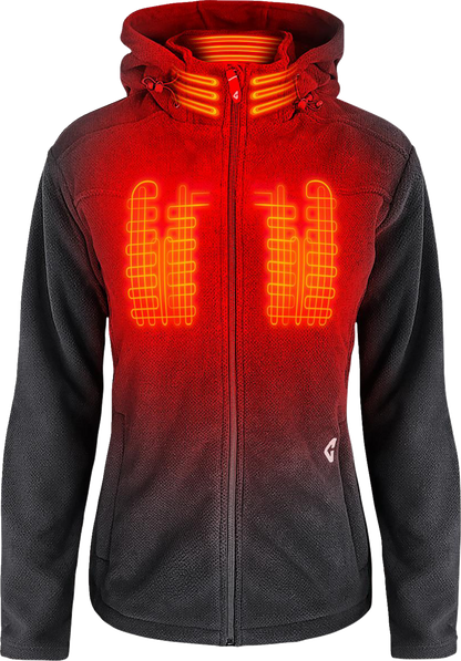 GERBING HEATED CLOTHING Women's 7V Thermite Fleece Heated Jacket 2.0 - Gray - XS GER-TFJKT-7V-W-G-XS