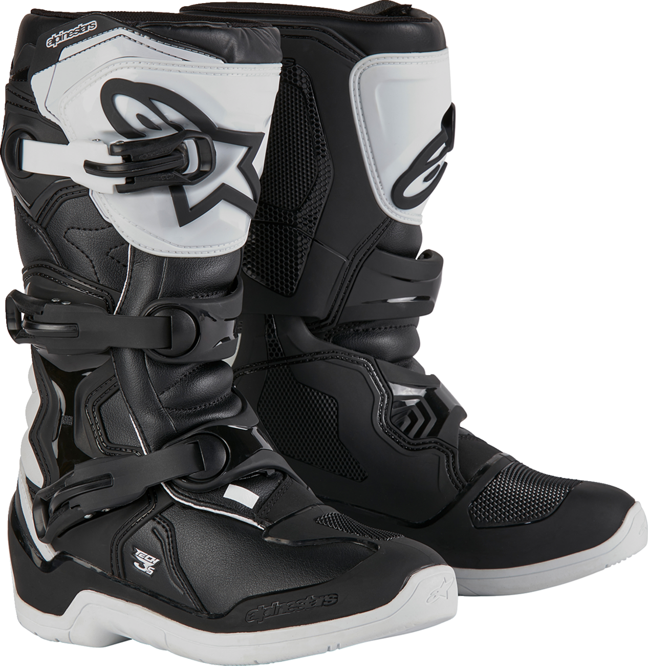 ALPINESTARS Youth Tech3S Boots - Black/White - US 8 / EU 42 2014024-21-8
