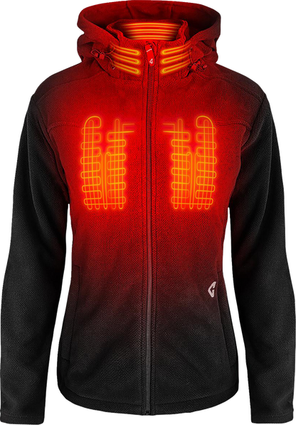 GERBING HEATED CLOTHING Women's 7V Thermite Fleece Heated Jacket 2.0 - Black - 2XL GER-TFJKT-7V-W-B-XXL