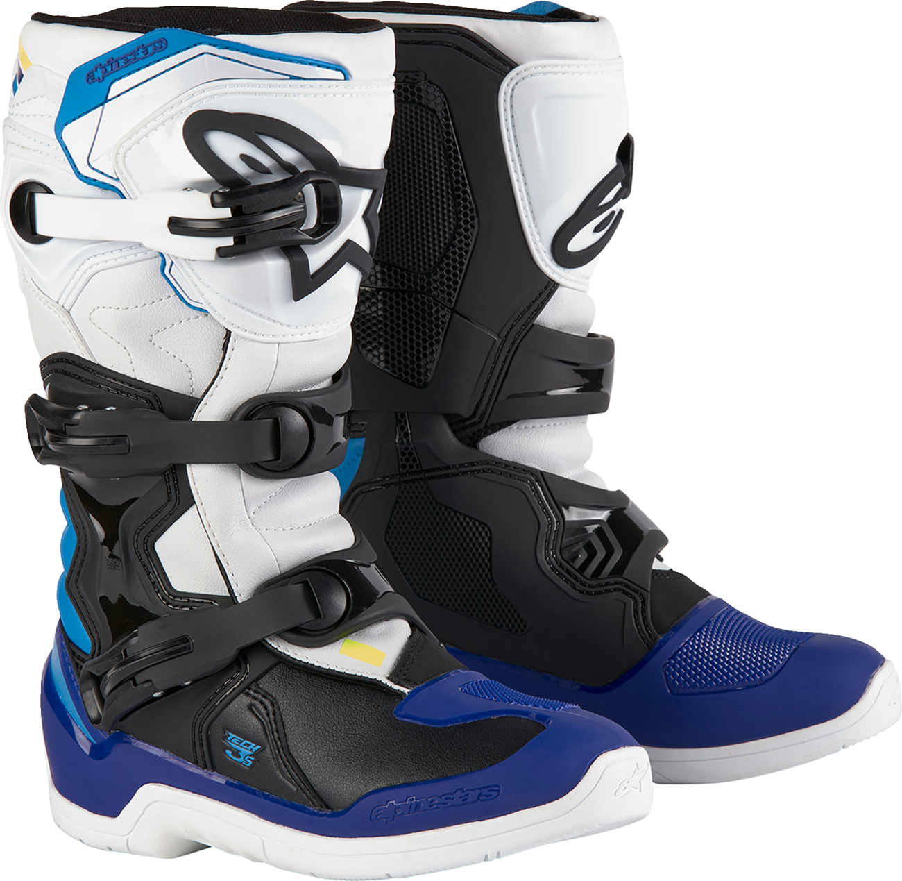 ALPINESTARS Youth Tech3S Boots - White/Black/Blue - US 5 / EU 38 2014024-2179-5