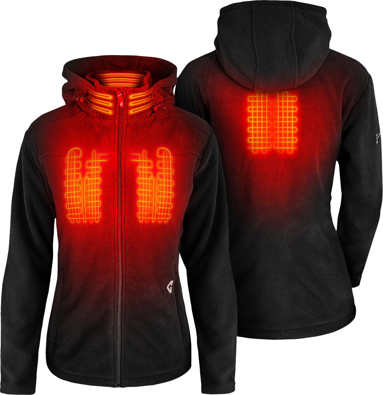 GERBING HEATED CLOTHING Women's 7V Thermite Fleece Heated Jacket 2.0 - Black - Small GER-TFJKT-7V-W-B-S