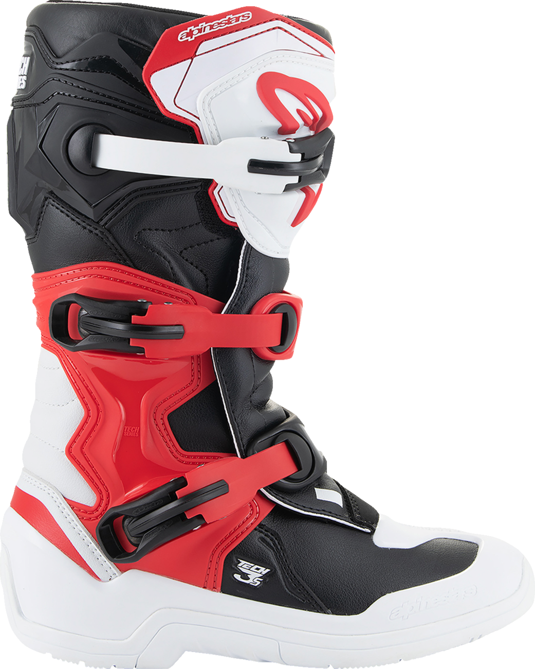 ALPINESTARS Youth Tech3S Boots - White/Black/Red - US 5 / EU 38 2014024-2030-5