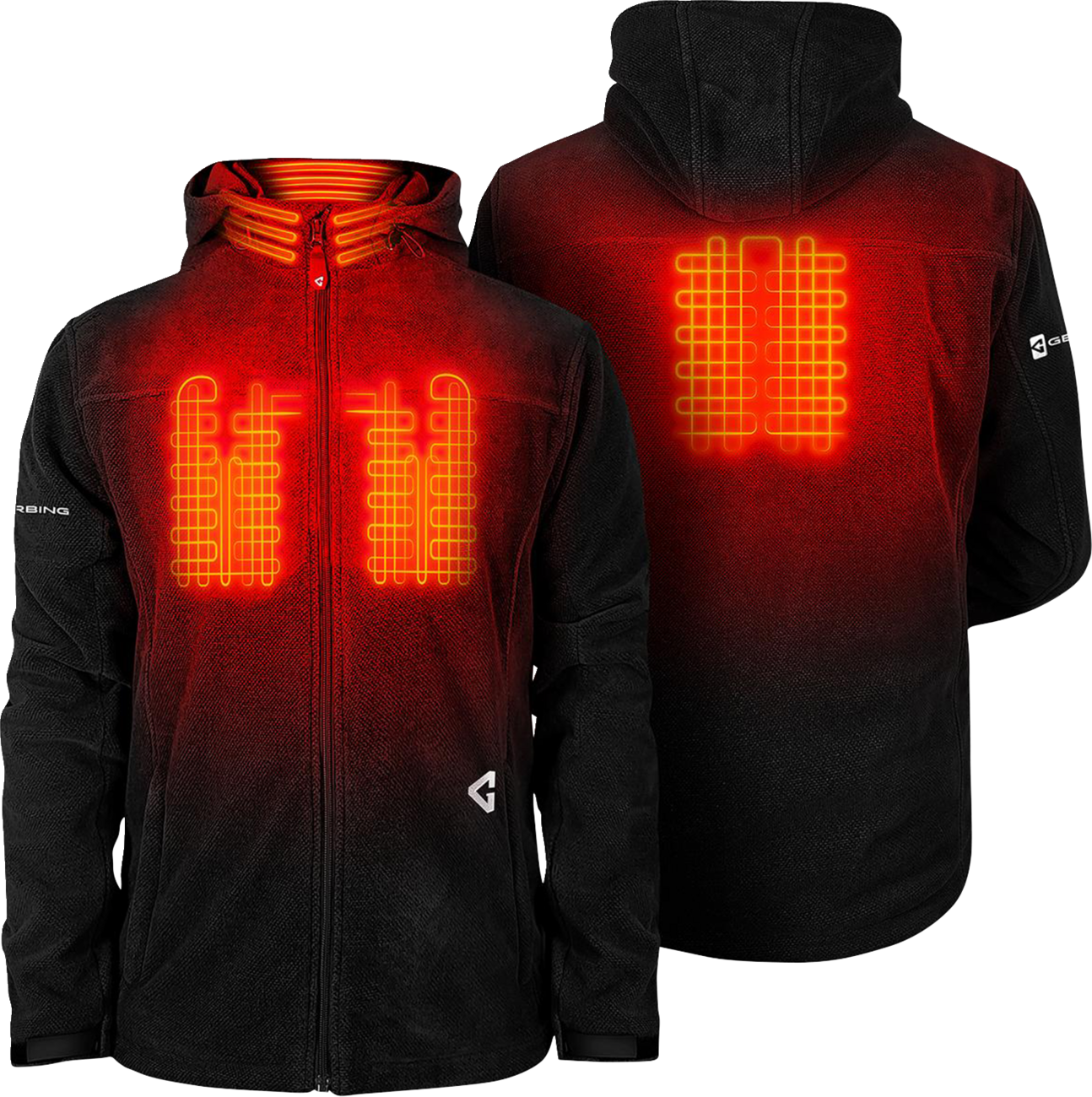 GERBING HEATED CLOTHING 7V Thermite Fleece Heated Jacket 2.0 - Black - XL GER-TFJKT-7V-M-B-XL