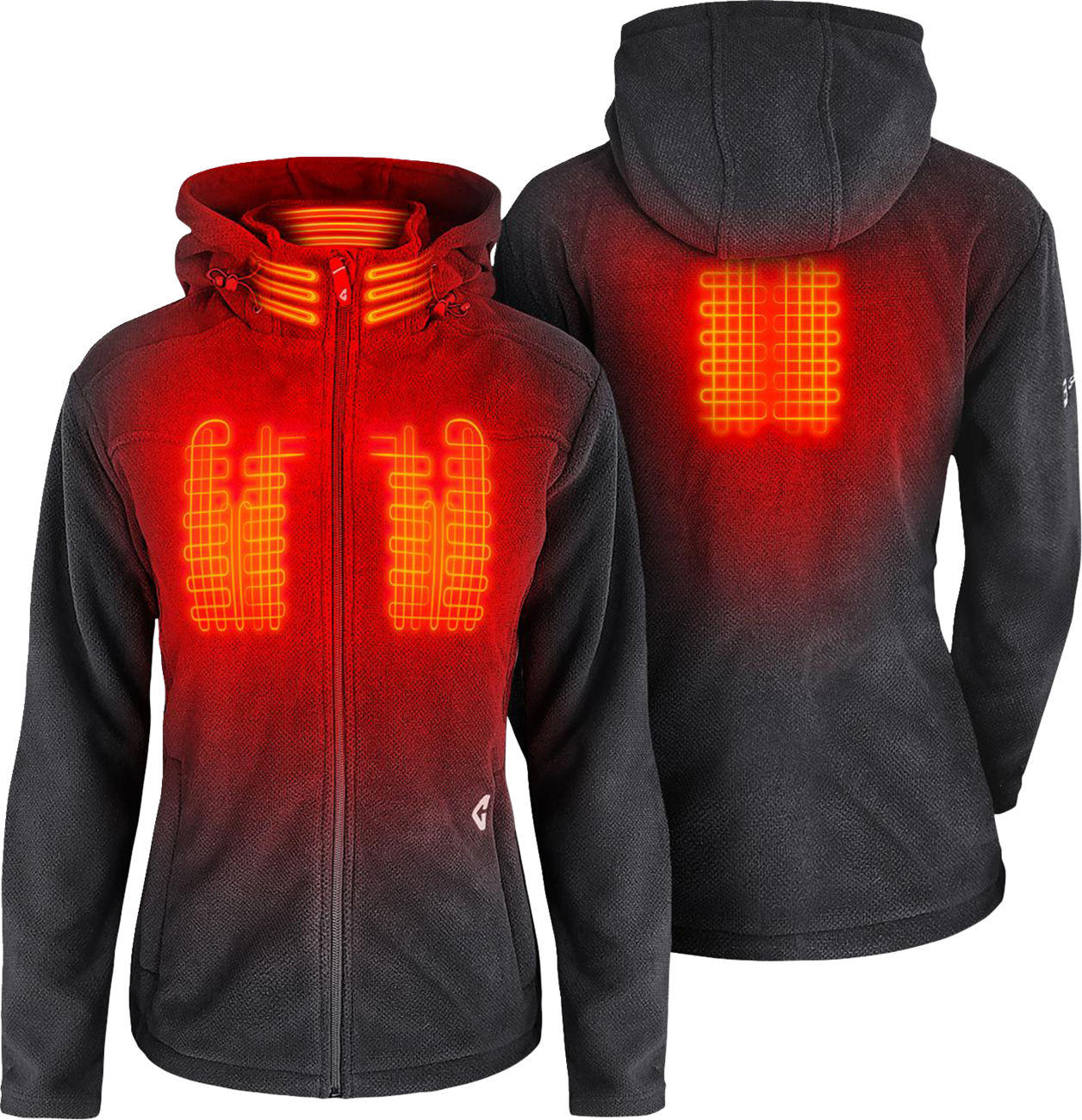 GERBING HEATED CLOTHING Women's 7V Thermite Fleece Heated Jacket 2.0 - Gray - XL GER-TFJKT-7V-W-G-XL