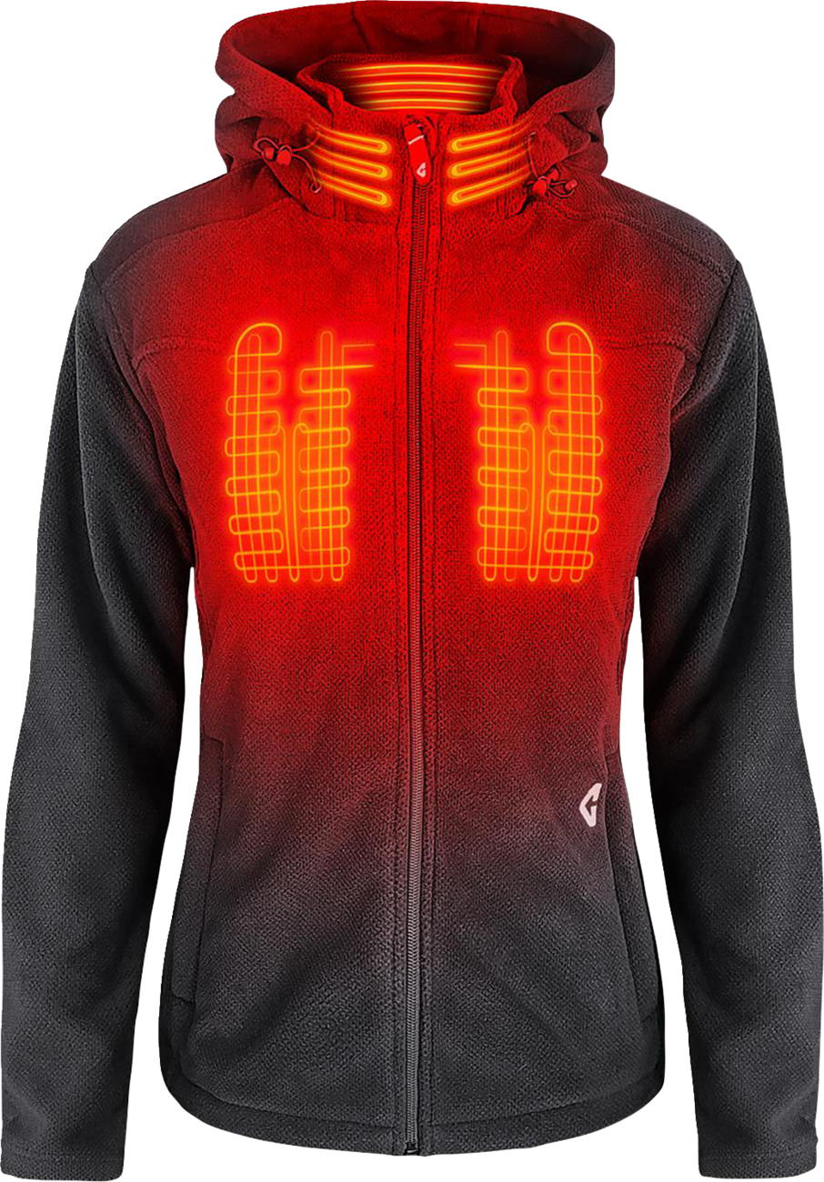 GERBING HEATED CLOTHING Women's 7V Thermite Fleece Heated Jacket 2.0 - Gray - 2XL GER-TFJKT-7V-W-G-XXL