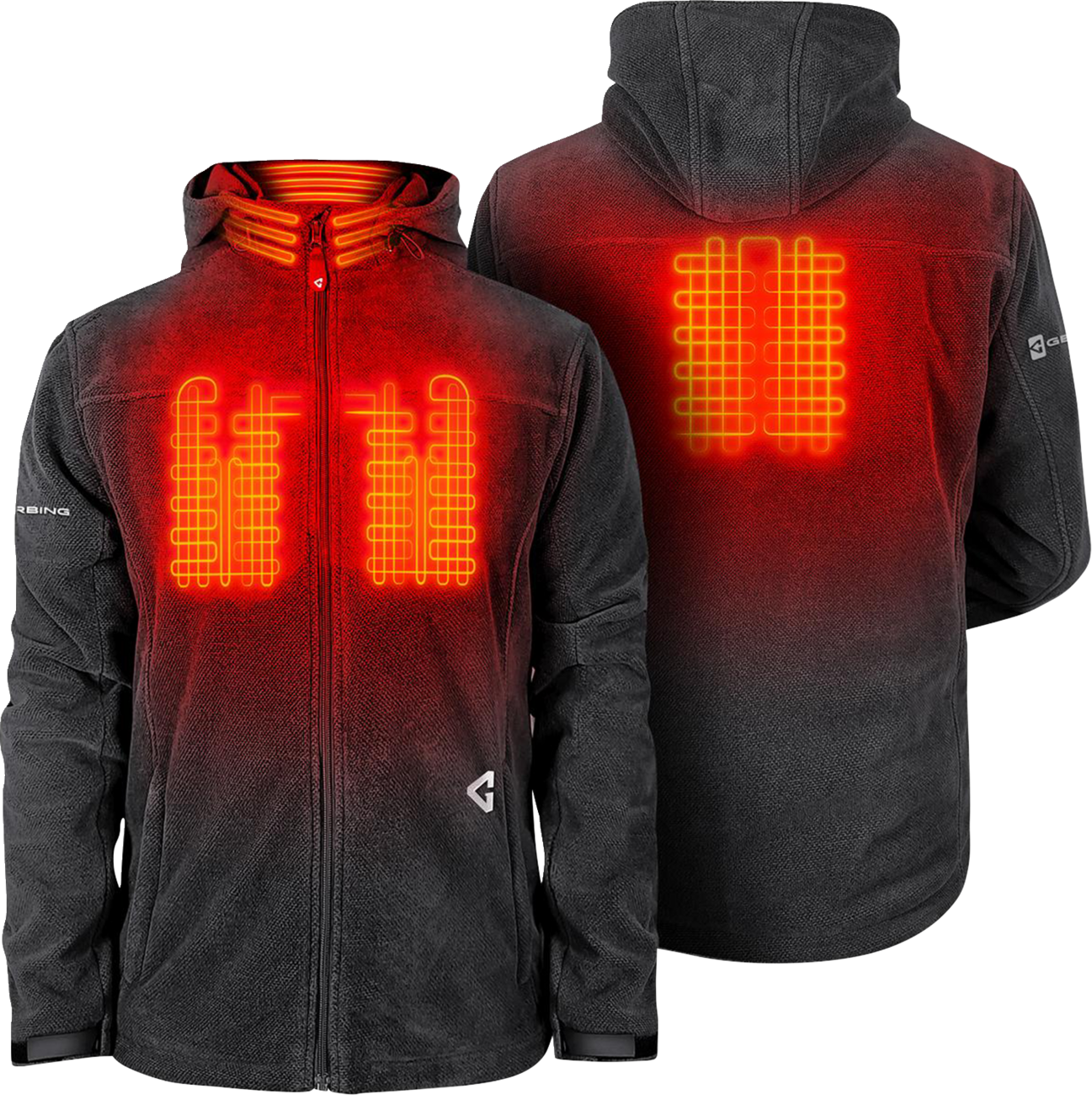 GERBING HEATED CLOTHING 7V Thermite Fleece Heated Jacket 2.0 - Gray - 3XL GER-TFJKT-7V-M-G-3XL