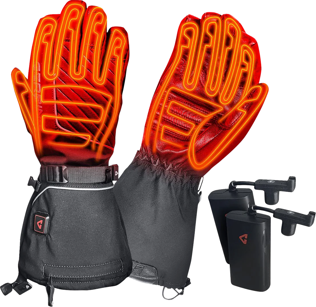 GERBING HEATED CLOTHING Women's 7 V Atlas Ultra-Flex Battery Heated Gloves - Black - XS GER-AFGV-7V-W-XS