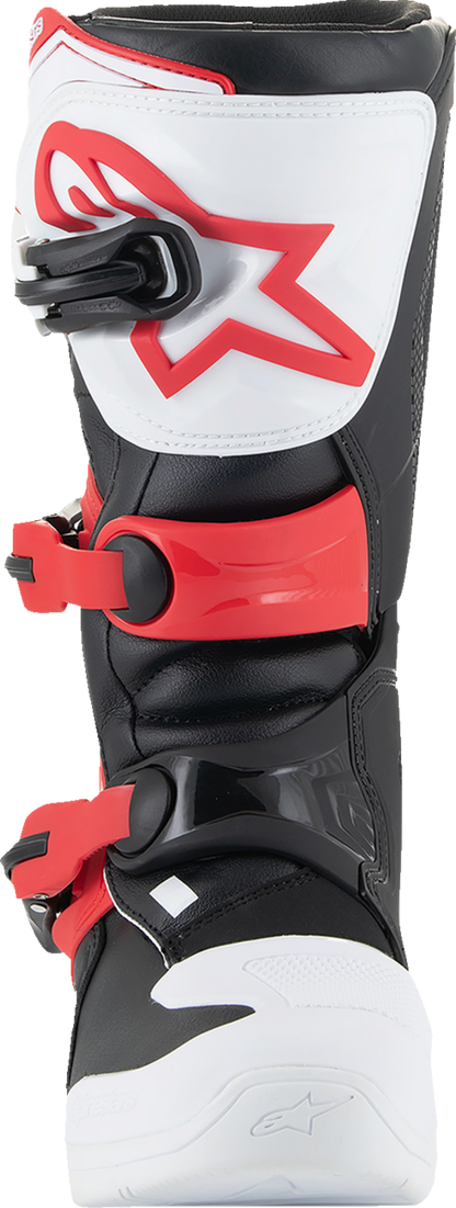 ALPINESTARS Youth Tech3S Boots - White/Black/Red - US 5 / EU 38 2014024-2030-5