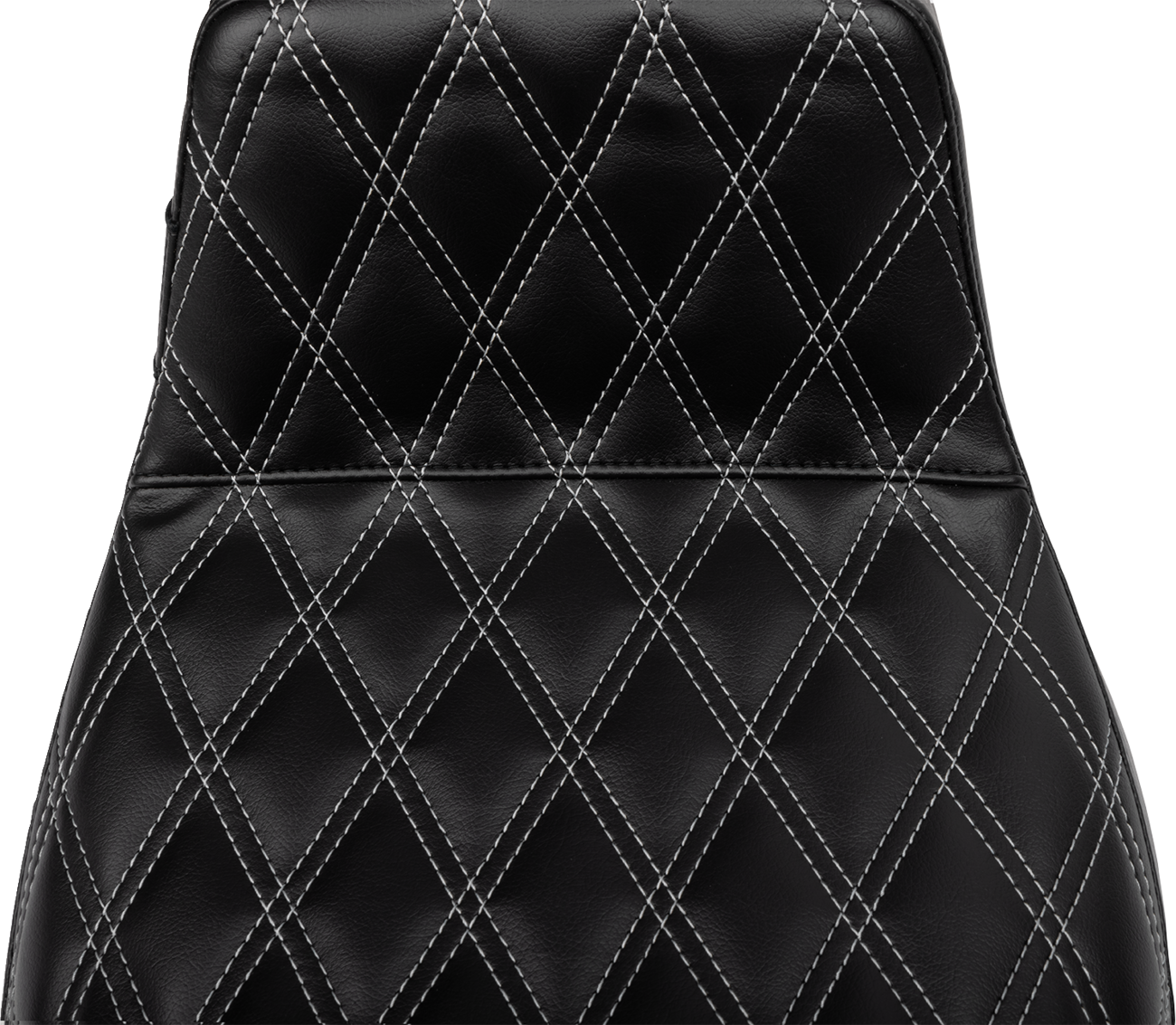 LE PERA Tailwhip Daddy Long Legs Seat - Gray Double Diamond Stitch - FLH/FLT '23-'25 LV-587DLDD-GY01