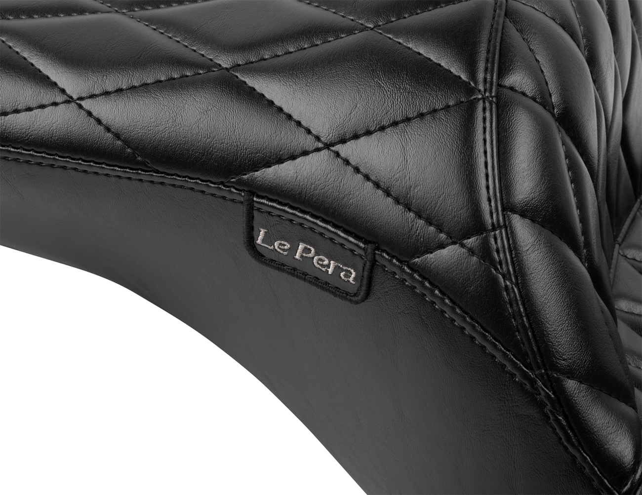 LE PERA Maverick Seat - without Backrest - Diamond Stitch - Black - FLH/FLT '23-'25 LV-957DM