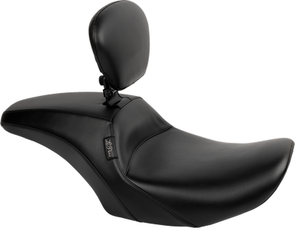 LE PERA Outcast Seat - With Backrest - Plain - FLH/FLT '23-'25 LV-987BR