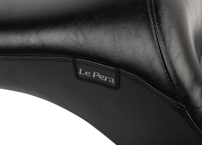 LE PERA Maverick Seat - without Backrest - Smooth - Black - FLH/FLT '23-'25 LV-957S