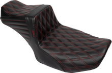LE PERA Tailwhip Daddy Long Legs Seat - Red Double Diamond Stitch - FLH/FLT '23-'25 LV-587DLDD-R01