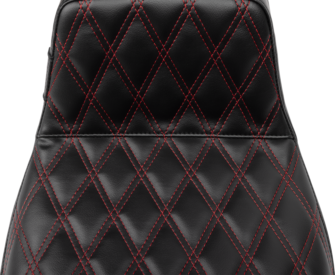 LE PERA Tailwhip Daddy Long Legs Seat - Red Double Diamond Stitch - FLH/FLT '23-'25 LV-587DLDD-R01
