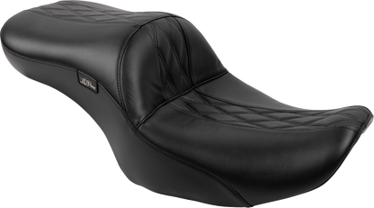 LE PERA Maverick Seat - without Backrest - Hot Rod HR2 - Black - FLH/FLT '23-'25 LV-957HR2