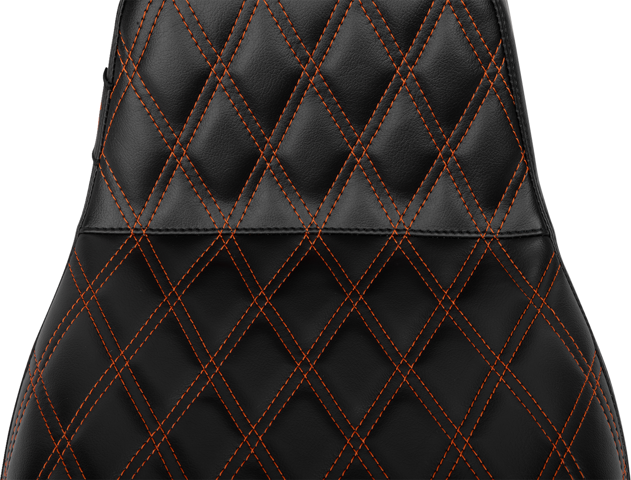 LE PERA Tailwhip Daddy Long Legs Seat - Burnt Orange Double Diamond Stitch - FLH/FLT '23-'25 LV-587DLDD-OB4