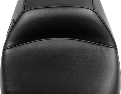 LE PERA Outcast Seat - With Backrest - Plain - FLH/FLT '23-'25 LV-987BR
