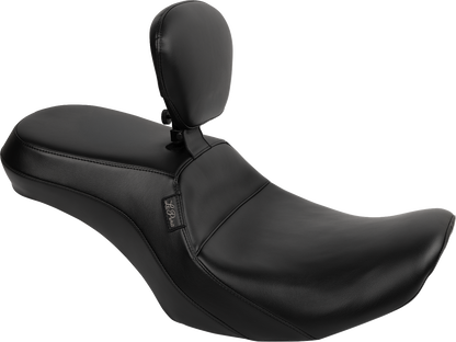 LE PERA Outcast Seat - With Backrest - Plain - FLH/FLT '23-'25 LV-997BR