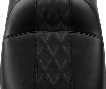 LE PERA Maverick Daddy Long Legs Seat - Without Backrest - Diamond Stitch - HR2 Inlay - FLH/FLT '23-'25 LV-957DLHR2