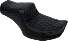 LE PERA Tailwhip Seat - Blue Double Diamond Stitch - FLH/FLT -'23-'25 LV-587DD-BE01